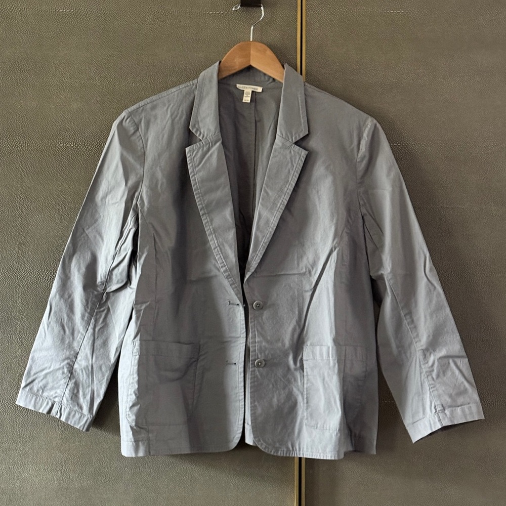 Eileen Fisher cotton poplin jacket XL